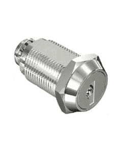 Southco Fixed Core Sealed Lock, 1.125" Chrome Finish, Clockwise Rotation