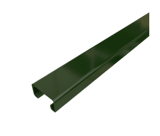 1-5/8 x 13/16 x 10' UNISTRUT GREEN 14 GAGE SOLID - NO HOLES