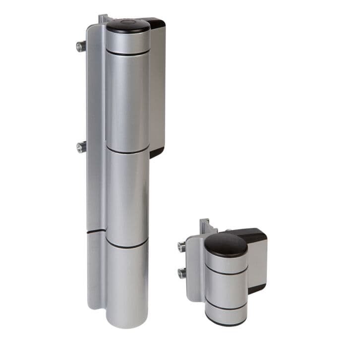 PR(S) LOCINOX "MAMMOTH" GATE CLOSER AND HINGE FOR GATES UP TO 330 LBS "180" DEGREE (SILVER)
